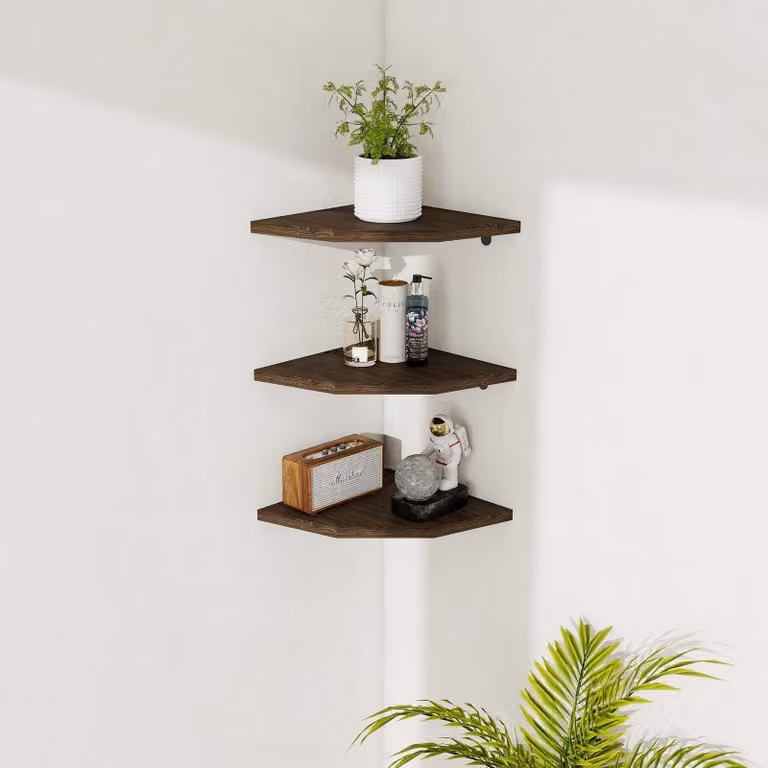 Solidchoice - Sistema angolare a mensole da parete per ottimizzare lo spazio in casa