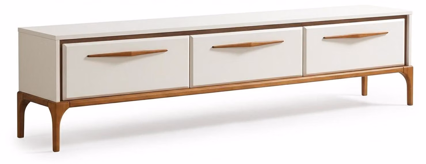 TV Board Stil modern weiß Wohnzimmer praktisch komfortabel geräumig