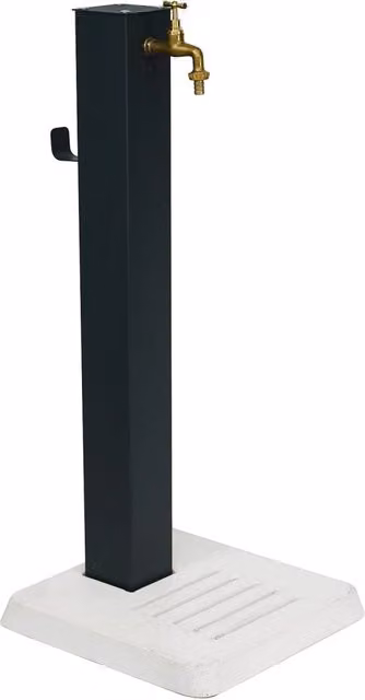 Fontana da Giardino con Base in Cemento 45x45x97 cm Antracite