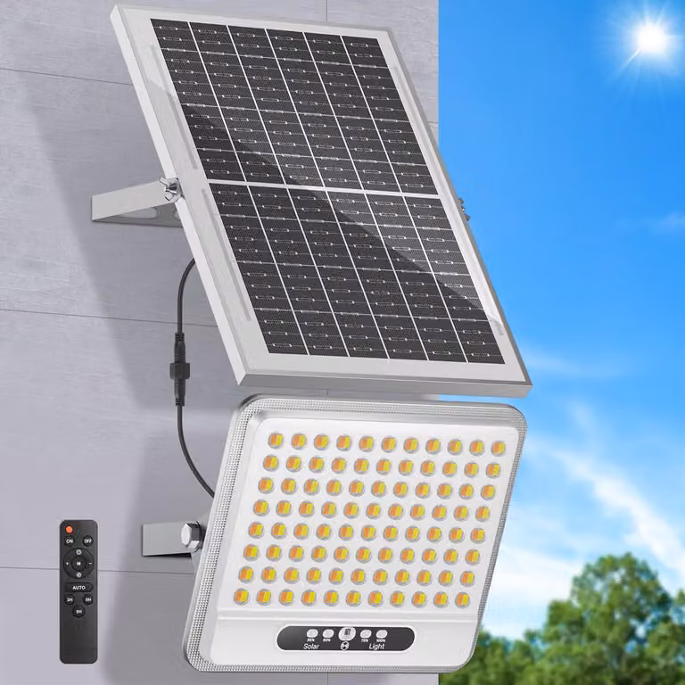 Illuminazione solare, 3000K/4500K/6500K, 12000mAh, grado di protezione IP66, cavo da 5 metri