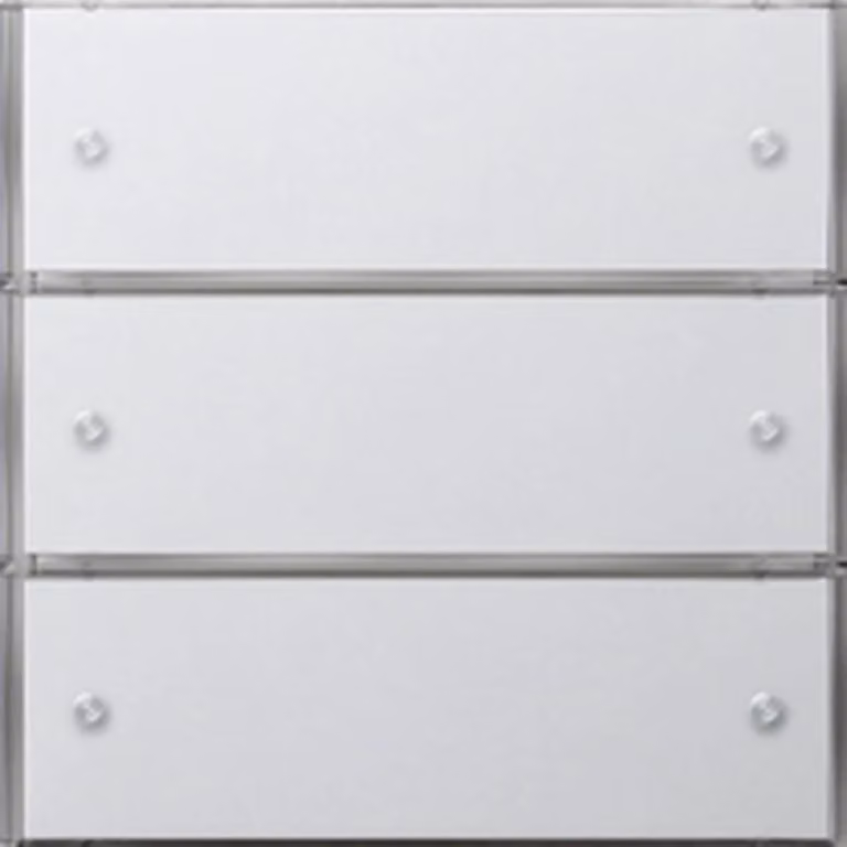 Gira KNX Pulsante sensibile 3 Comfort 3f Interruttore piatto, bianco puro lucido, 1 pz.