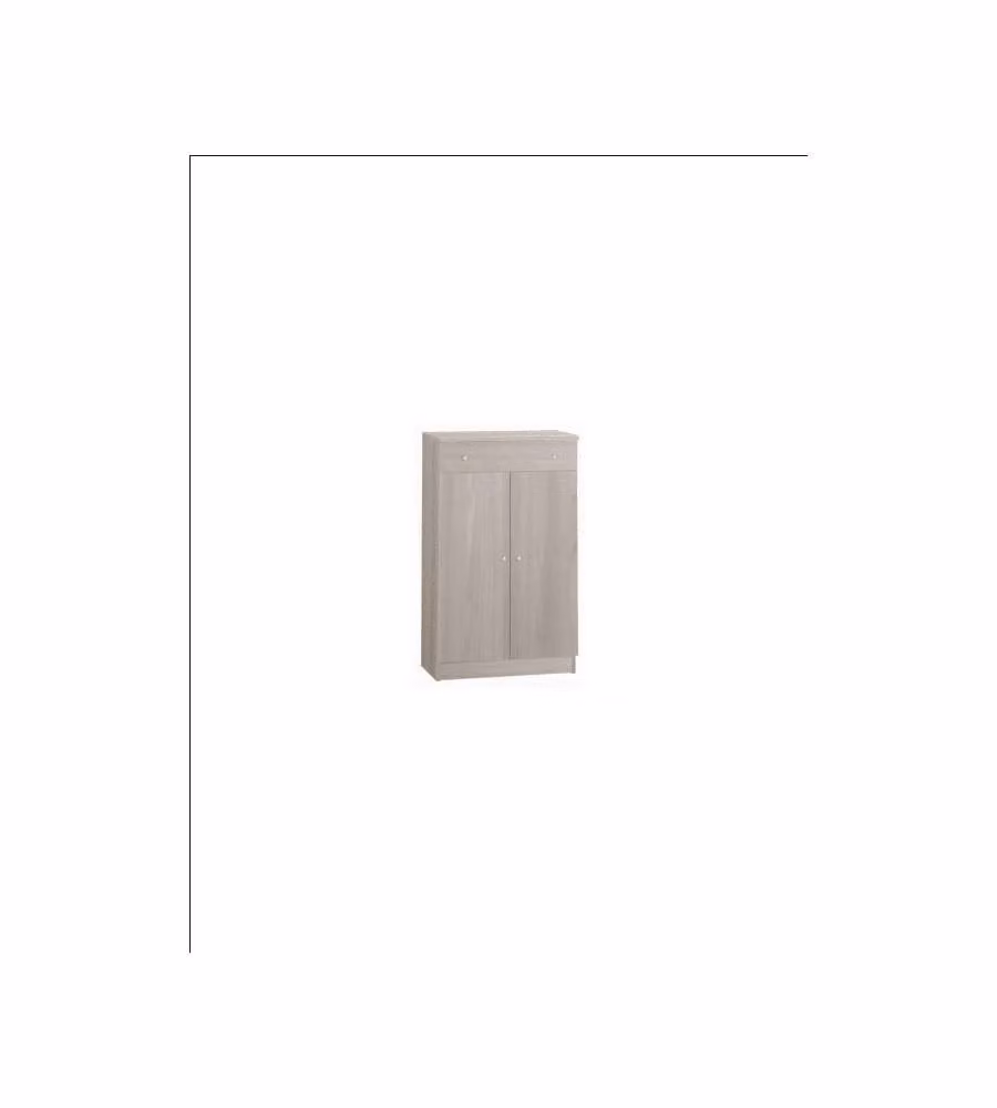 Mobile Sarmog con 2 ante e 1 cassetto in olmo chiaro, L 62 cm, P 34 cm, H 105 cm – 1