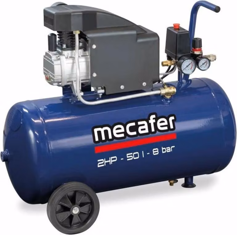 MECAFER compressore 50 l, 2 CV, 8 bar, lubrificato