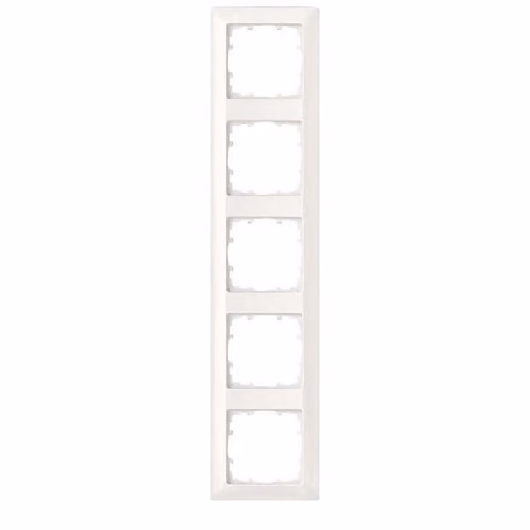 Cornice Siemens 5 ante, linea DELTA, bianco titanio, 1 pz.