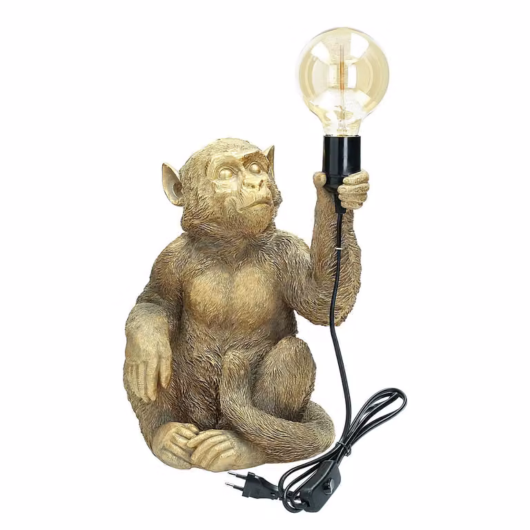 Lampada da tavolo Monkey oro 36 cm