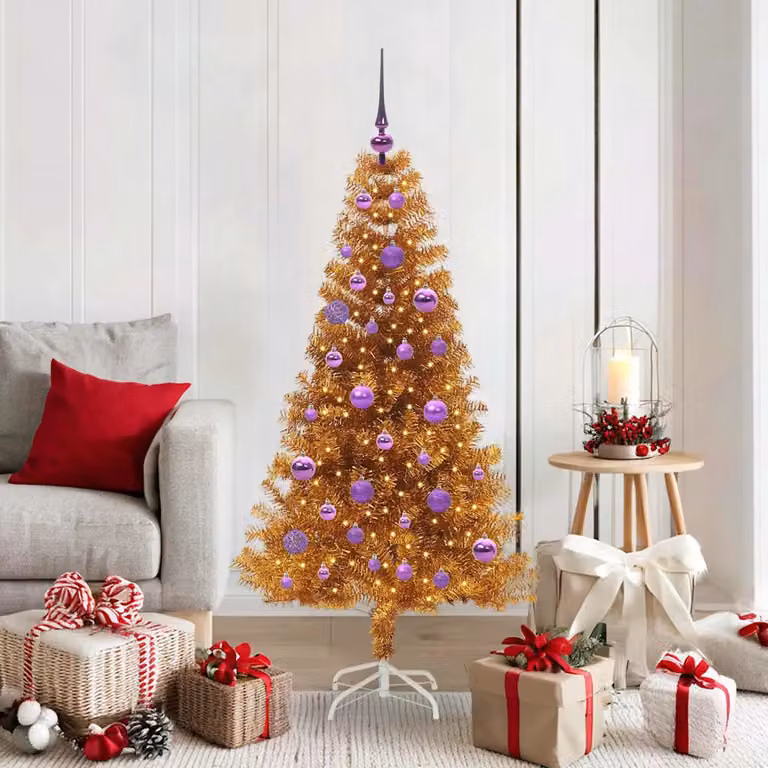 vidaXL Albero di Natale Oro 150 cm PET