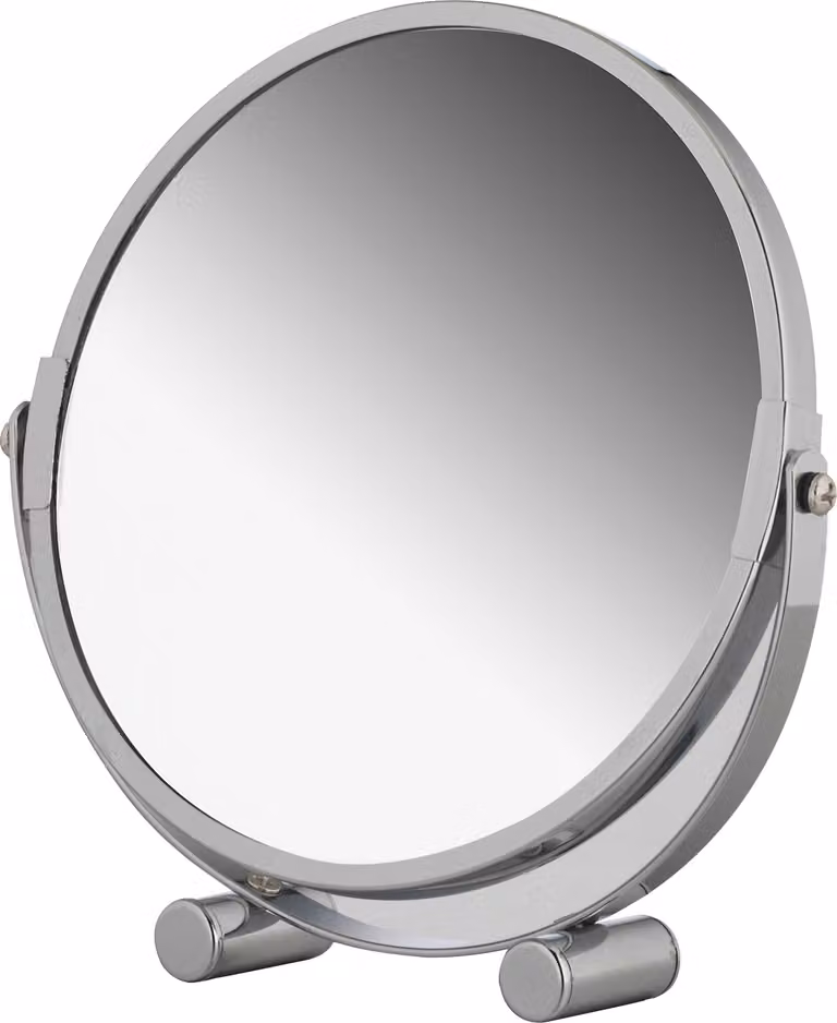 Specchio da terra ingrandente rotondo da 17 cm