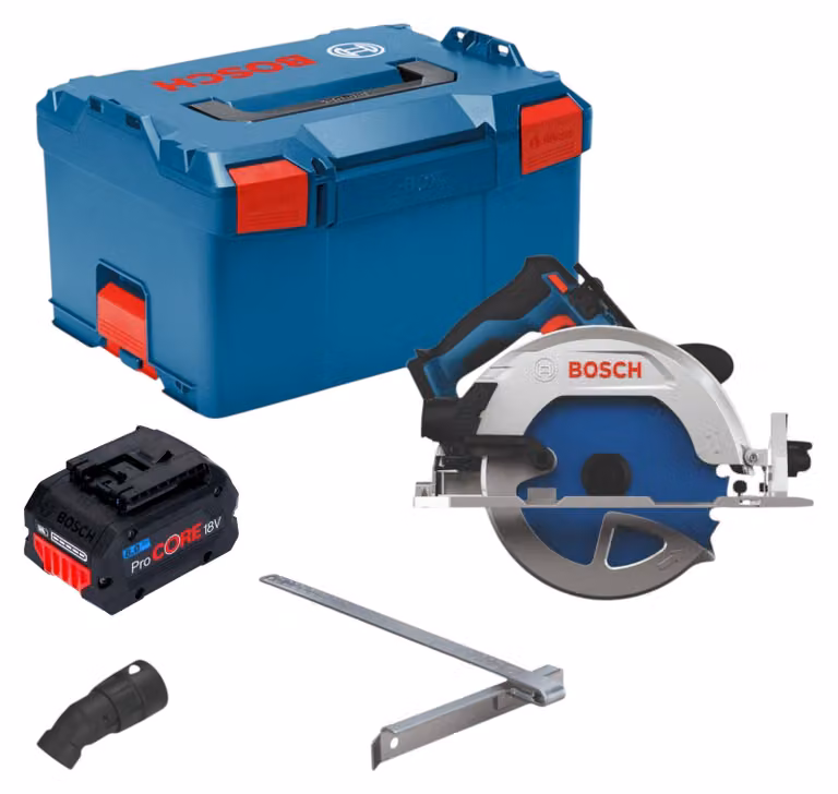 Sega circolare a batteria Bosch GKS 18V-68-2 18 V 190 mm Brushless + 1 batteria ProCORE da 8,0 Ah + L-Boxx - senza caricabatterie