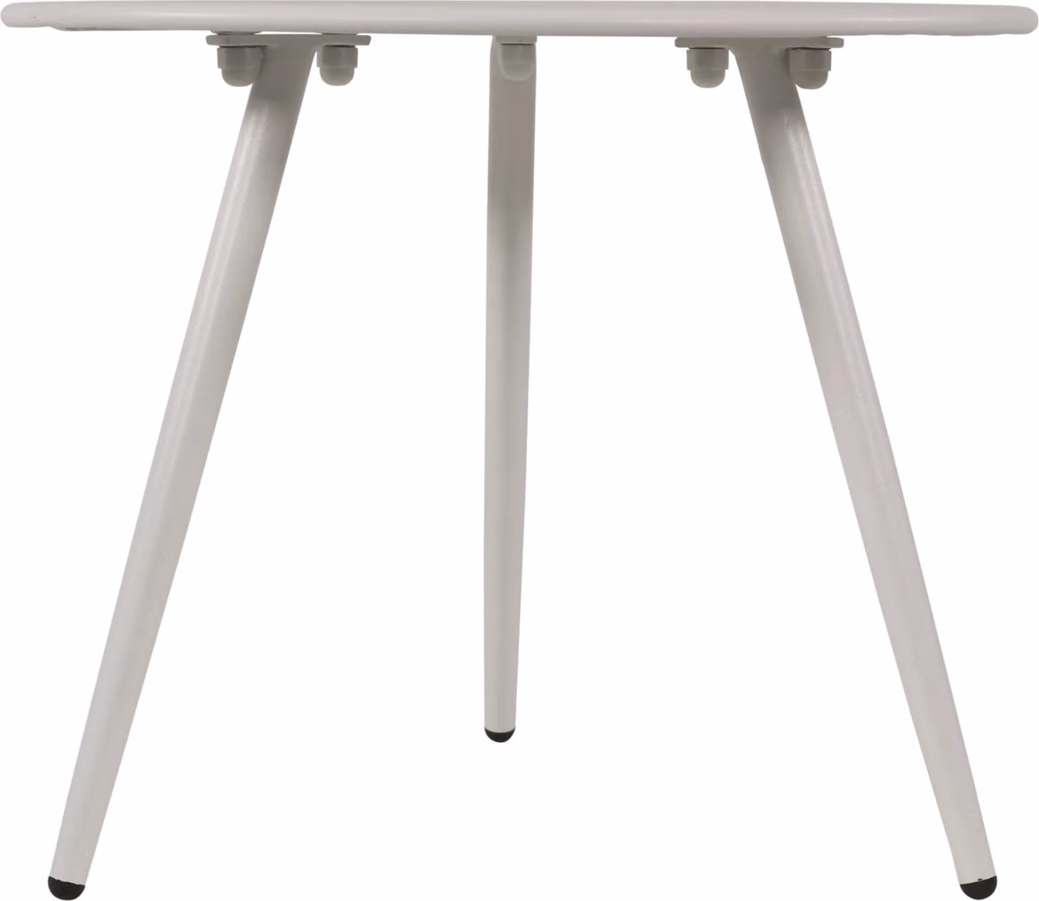 Tavolino - Bianco - Ø45x35 cm - Acciaio