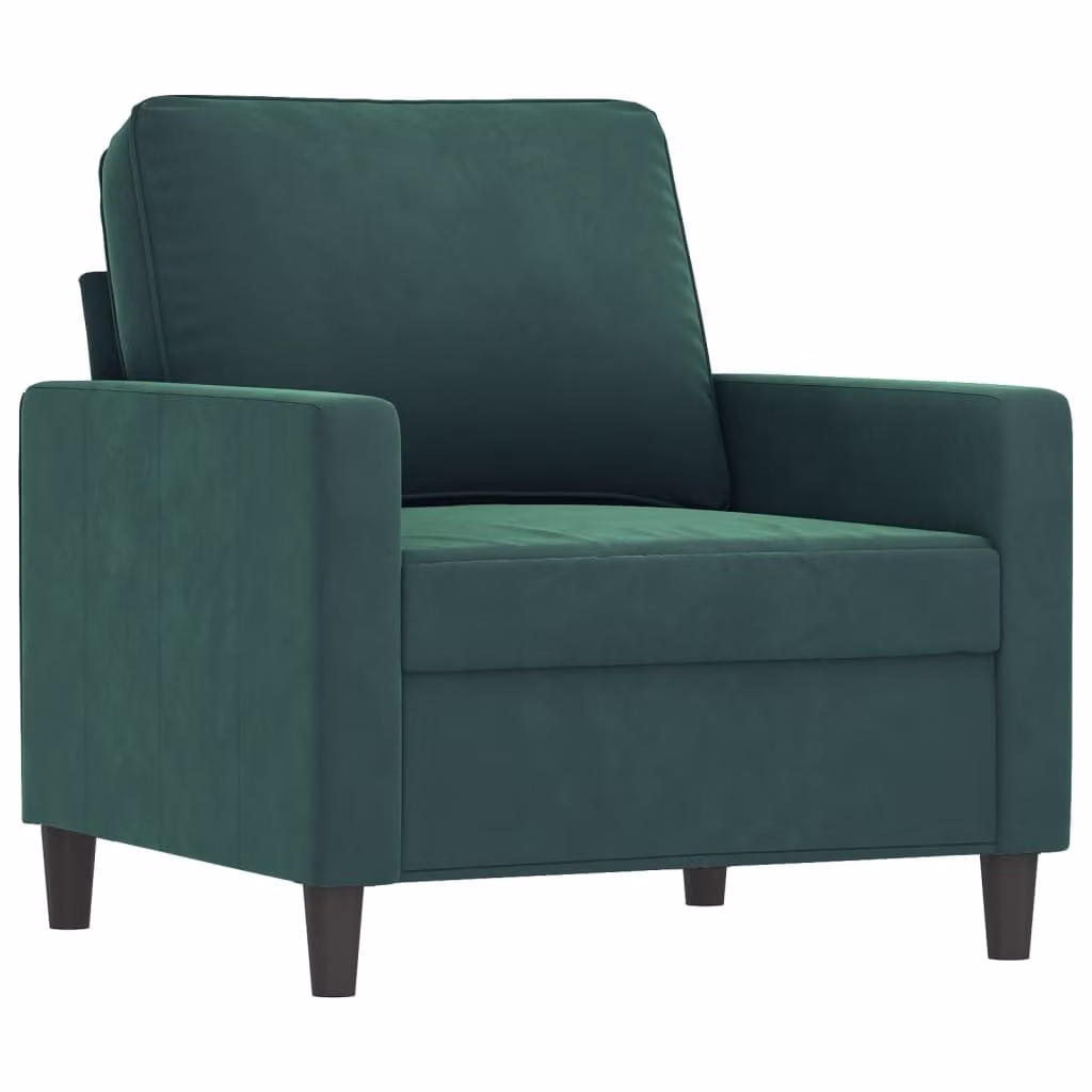 Poltrona Verde Scuro 60 cm Velluto