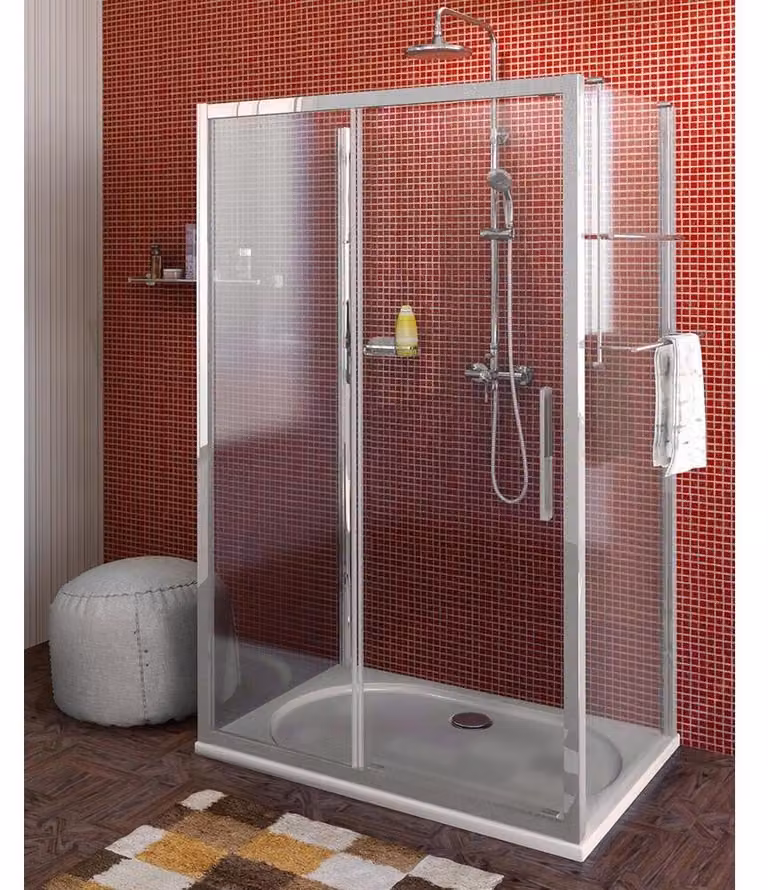 Cabina doccia a U Lucis Line 1000x800x800mm variante L/R