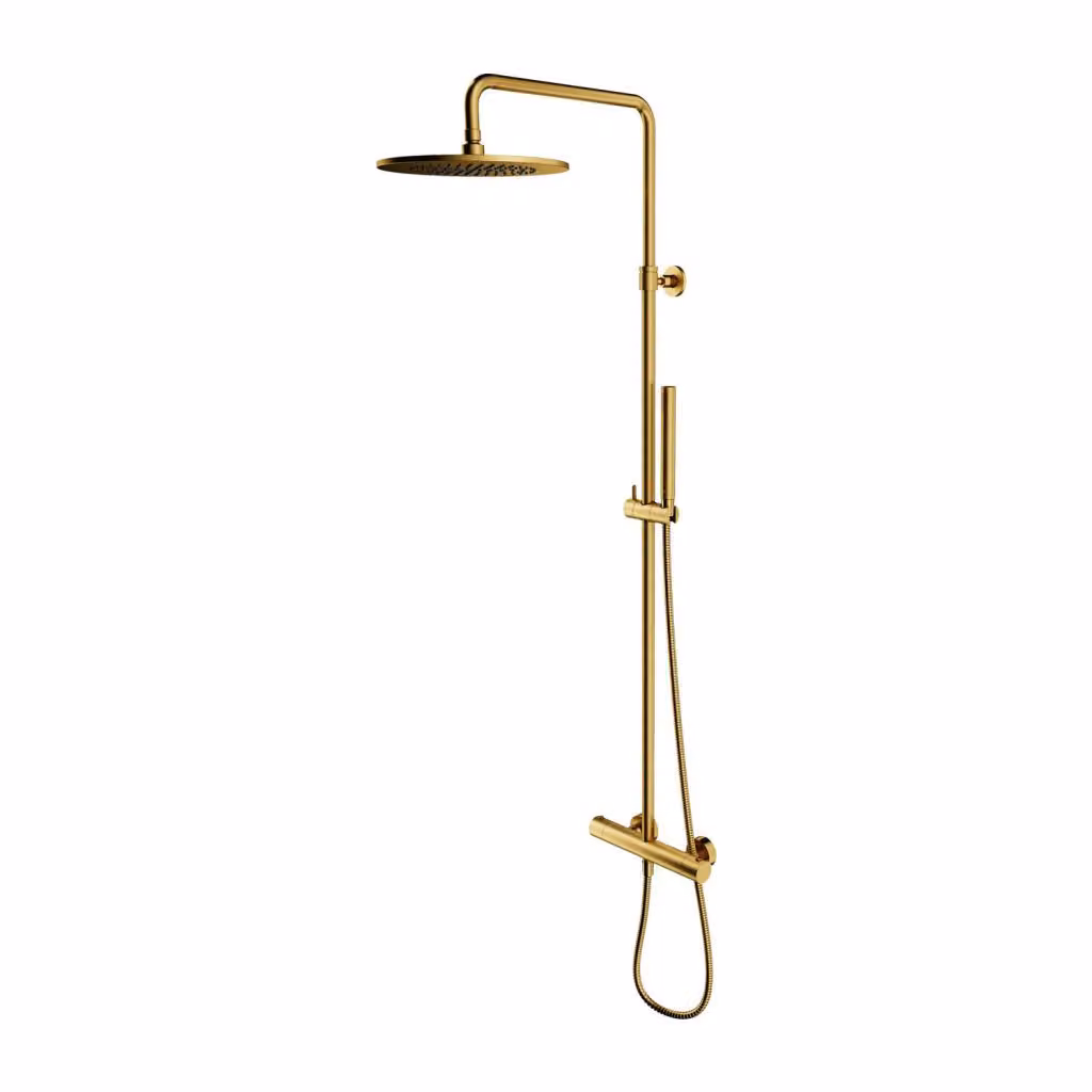 Omnires Y Y1244SUGLB Set doccia termostatico, oro spazzolato