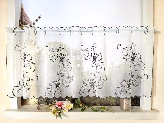 Tenda in fibra di vetro trasparente - 1 pezzo - Grigio scuro - 45 x 120 cm