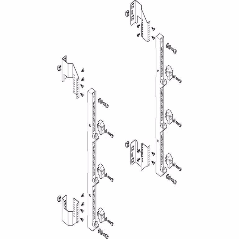 Modulo barra collettrice ABN profonda 1-2FB/5RE 185 mm per CU 30x10 - 60x10 mm, a 3 poli, EBM 150 mm MTS25903