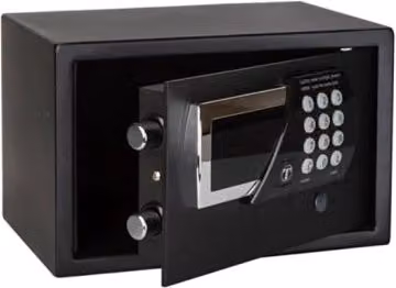 Cassaforte da Hotel Technomax TSW/0HN Elettronica con Porta da 5 mm in Colore Blu e Nero