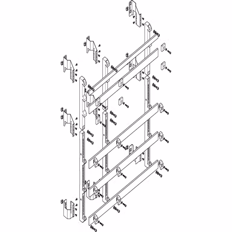 Modulo barra collettrice ABN a incasso 3FB/8RE 185 mm con CU 50x10 mm, a 5 poli, EBM 150 mm MTSC38985