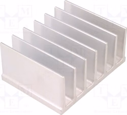1 radiatore: alluminio stampato, altezza: 35 mm, lunghezza: 60 mm, finitura grezza; dissipatore di calore a nido d'ape, larghezza: 78 mm