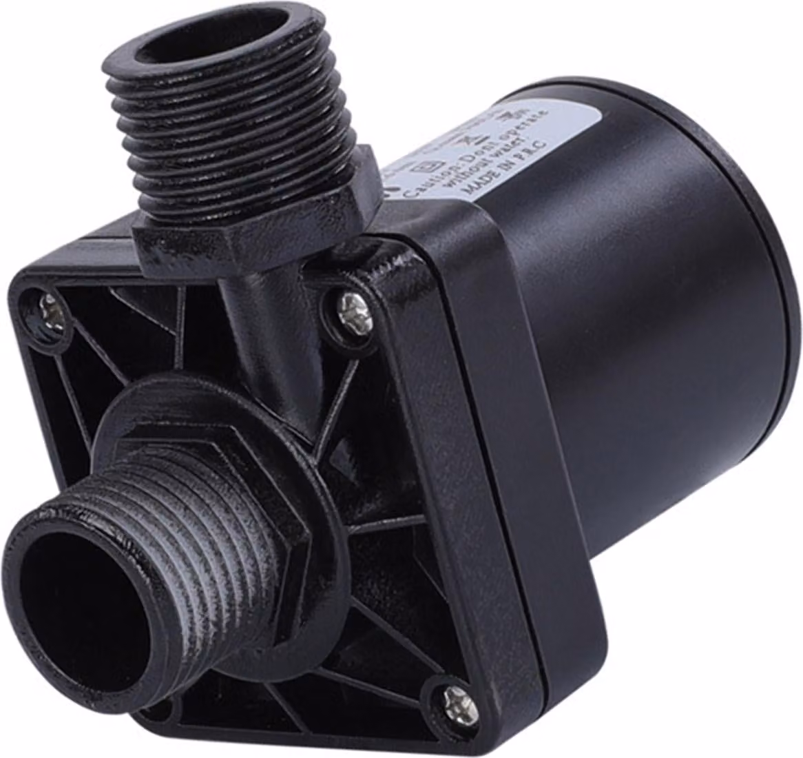 Pompa CC senza spazzole – 12 V, 800 l/h, 20 W, micro, 5 m, booster per alte temperature per acquari, fontane, piscine, laghetti, acquari, WC