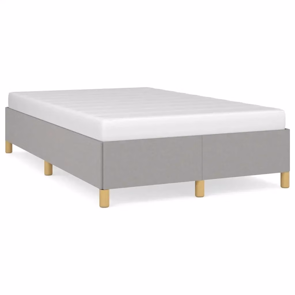 Struttura Letto Design Mania in Tessuto Grigio con Listelli in Legno L/P/H: 120 x 200 x 35 cm – 2