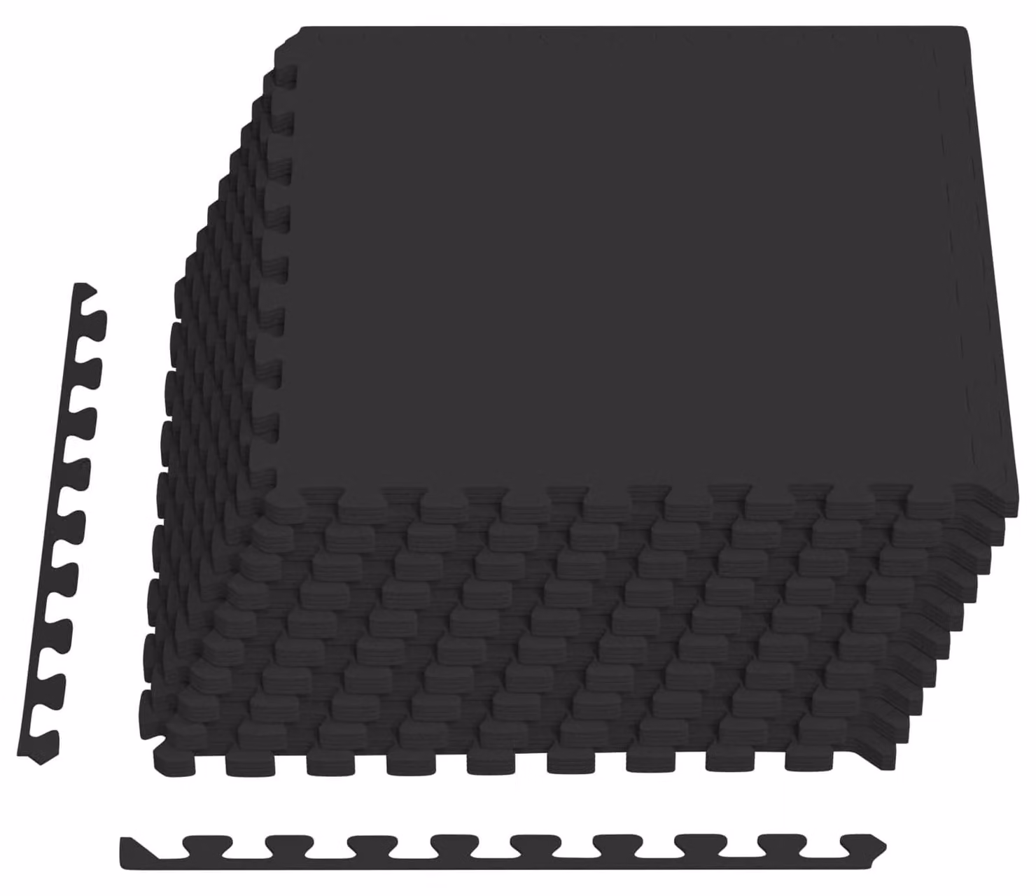 Tappetino protettivo per piscine, confezione da 40 pezzi, colore nero, superficie totale 14,4 m², realizzato in schiuma EVA