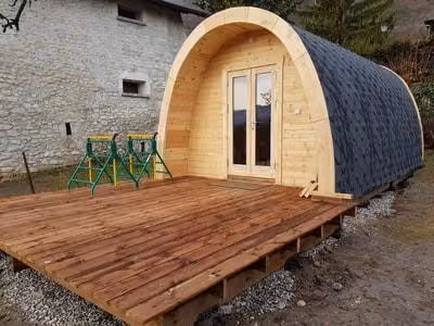 Holzhütte Mobilheim Wochenendhaus Camping Haus Campinghütte Naturhütte