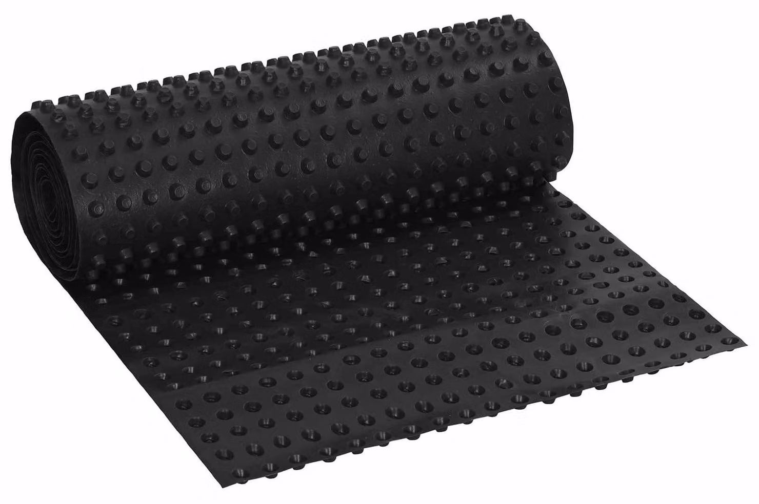 Foglio di drenaggio stampato Nero 0,5 x 20 m HDPE