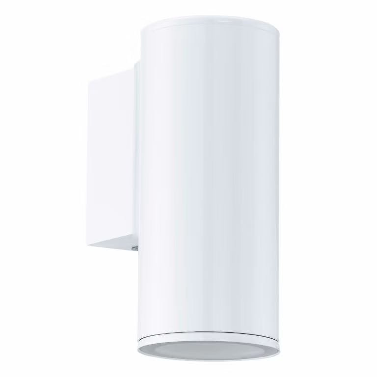 Applique da esterno a LED 1x GU10 max. 3W/230V acciaio zincato bianco IP44 6,5x15x9,5cm