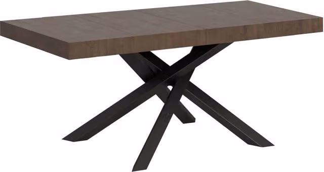 Tavolo Allungabile Volantis Premium GIORDANOSHOP Colore Noce e Antracite L/P/H: 130-390 x 90 x 77 cm – 1