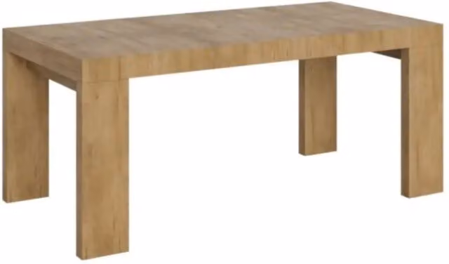 Tavolo allungabile 180/284x90 cm Roxell colore quercia natura