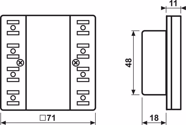 Modulo sensore a pulsante JUNG 24 V AC/DC LS5248TSM LS5248TSM