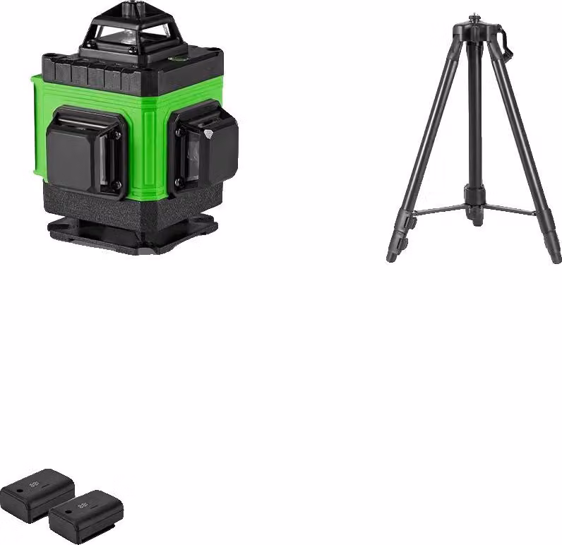 Livella laser, 16 linee, telecomando, set treppiede 12 m