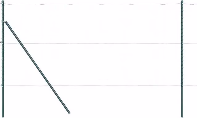 Set di 26 pali per recinzione DESIGN IN in acciaio zincato verdi, L/P/H: 3,2 x 3,2 x 170 cm