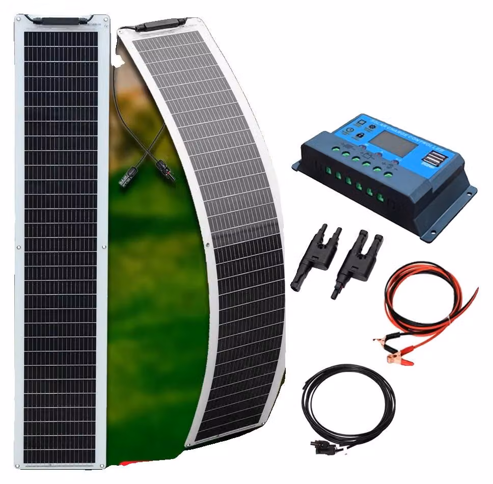 Pannelli solari flessibili, design innovativo, alta efficienza, kit sistema da 100W