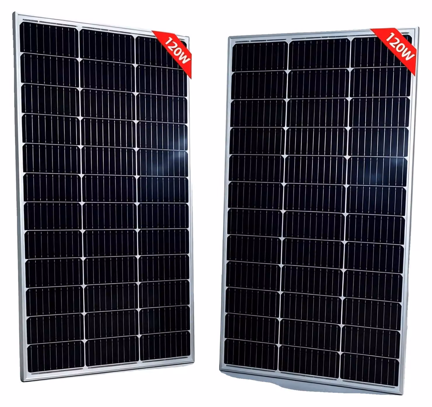 Pannello solare, alta efficienza, design resistente, 2 pannelli da 120 W