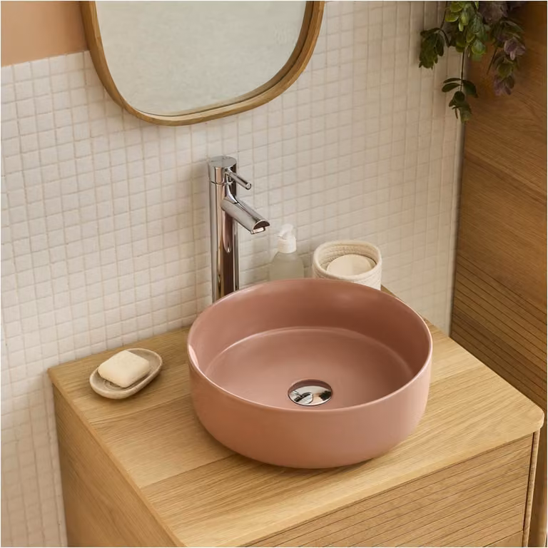 Lavabo da appoggio tondo 36 x 36 cm DIEGO