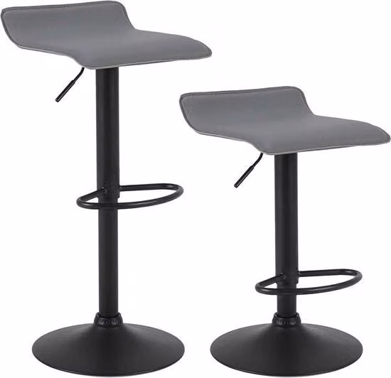 Set di Sedili Bar con Altezza Regolabile 71cm - Set di 2 - Cucina - Sedili Bar - Senza Schienale - Regolabile in Altezza - Altezza Sedile 56-78cm
