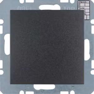 Berker 75441285 Termostato per edifici con interfaccia a pulsante, antracite opaco, Berker B.3/B.7