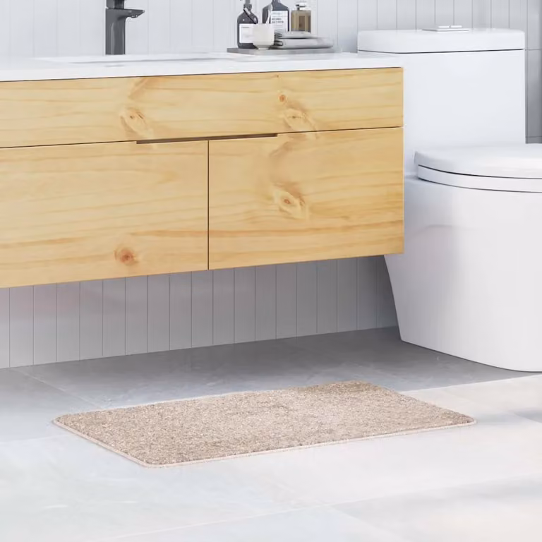 Tappetino da bagno antiscivolo vidaXL beige, L 50 cm x P 80 cm