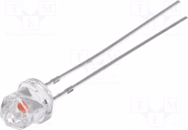 2 LED rosa, 500-750 mcd, 4,85 mm, 2,9-3,6 V, 20 mA. Lenti: trasparenti, modello OSK5DKEDD1A. Specifiche