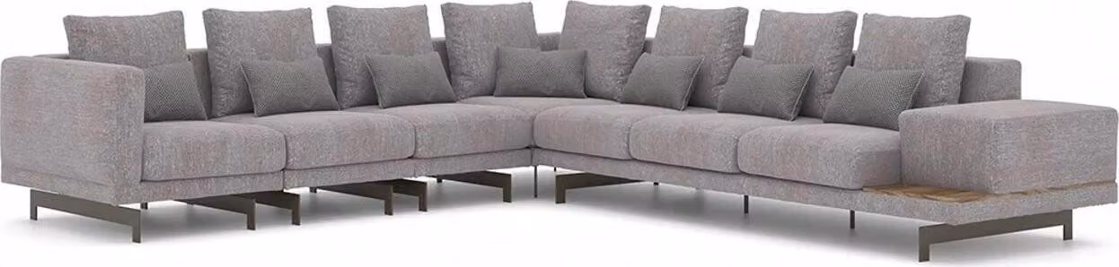 Ecksofa L-Form Wohnzimmer Einrichtung Designer Textil Sofa Modern Garnitur