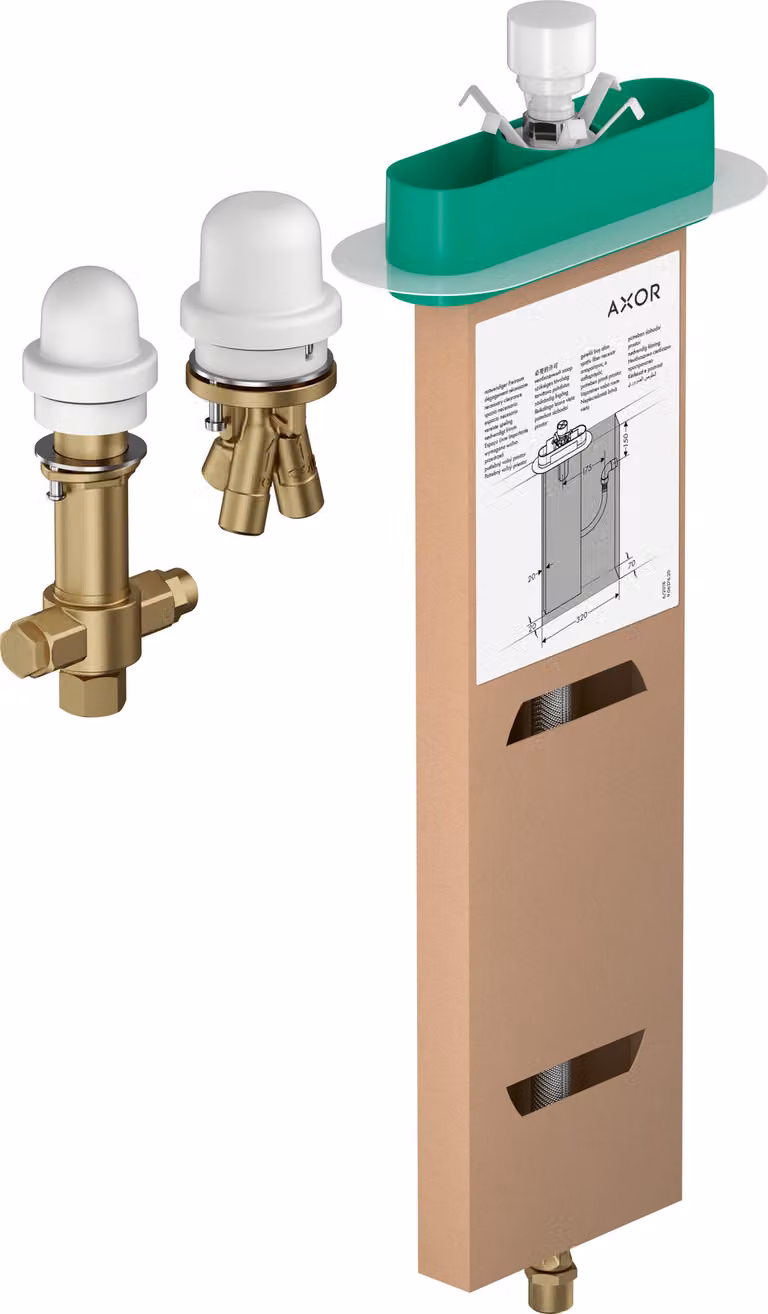 Corps de base de la taille d'une main pour un mitigeur monocommande de bain à 3 trous, 15487180, 15487180