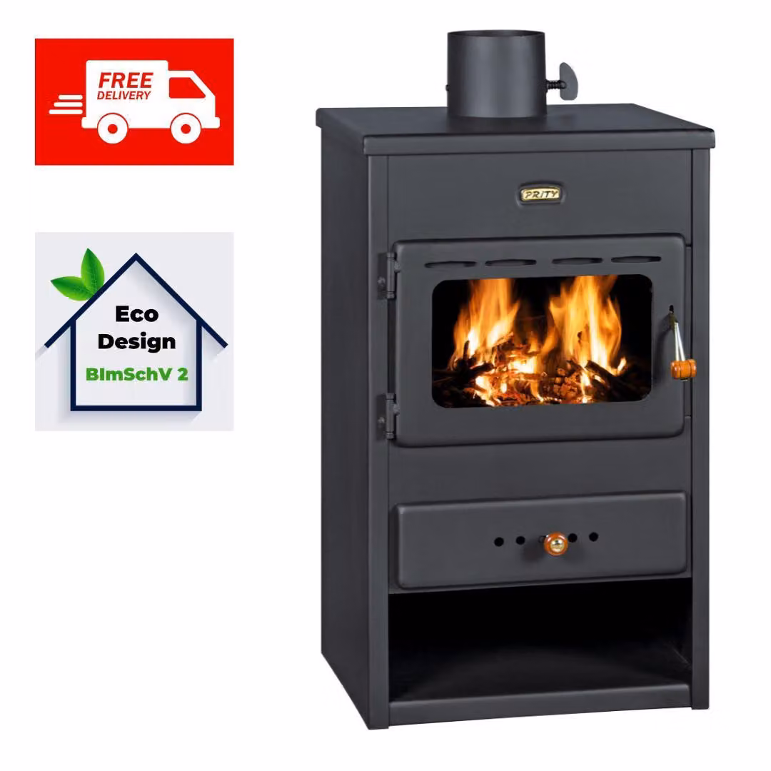 Stufa a legna, Prity K1 9,5 kW, BIMSCHV 2