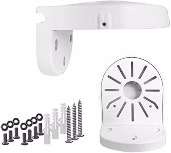 Support universale per muro - Supporti per telecamere dome - Staffa a forma di L - Adatto per interni ed esterni - Plastica ABS - Facile installazione - ...
