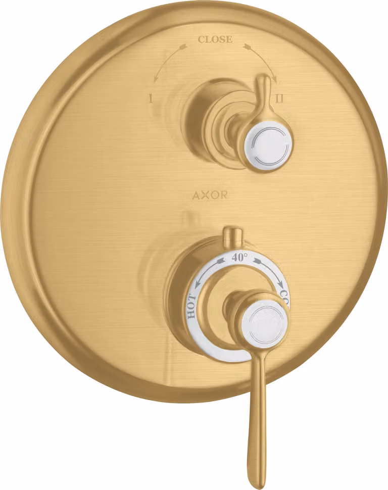 hansgrohe AXOR Montreux thermostat hansgrohe AXOR Montreux encastré, robinet d'arrêt et inverseur, béqu'ille, 2 consommateurs, 16821250, 16821250