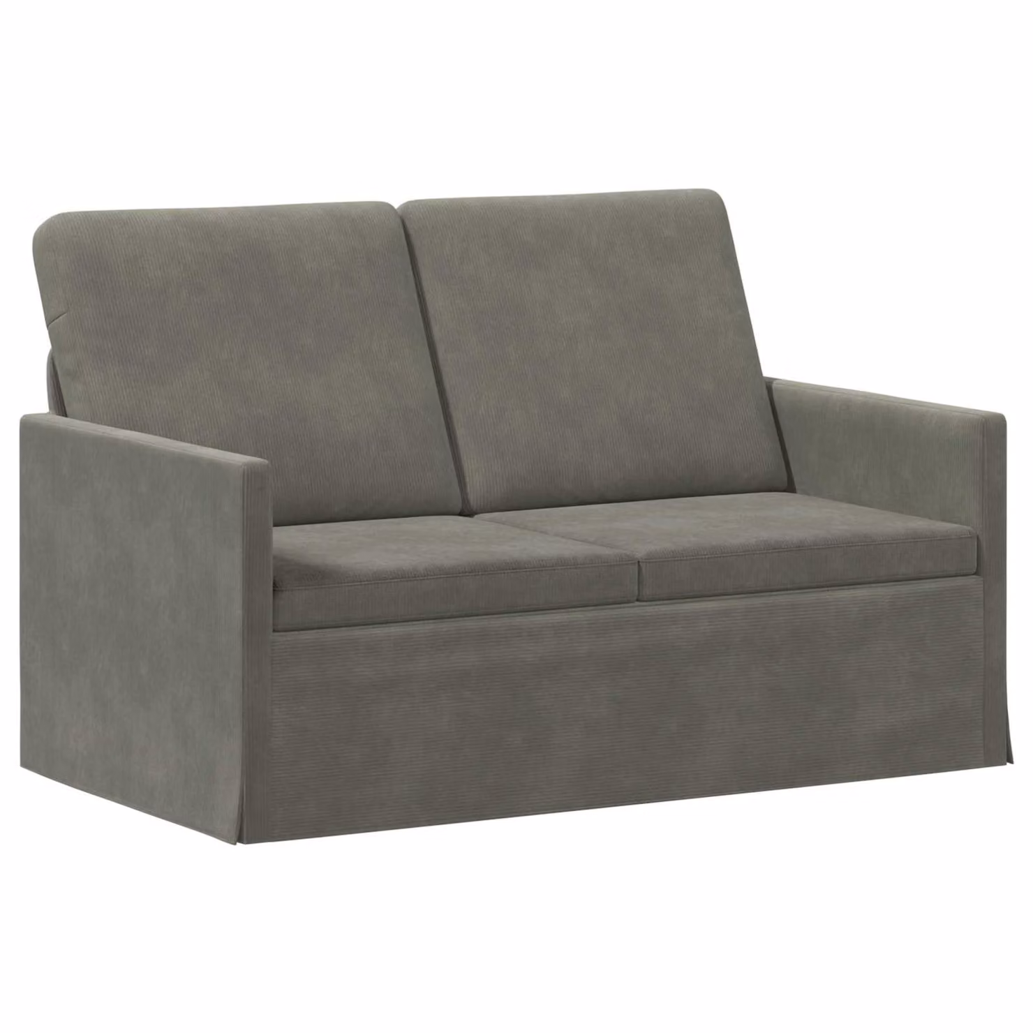 vidaXL Divano a 2 posti moderno in tessuto Grigio, L: 130 cm, P: 81 cm, H: 82 cm