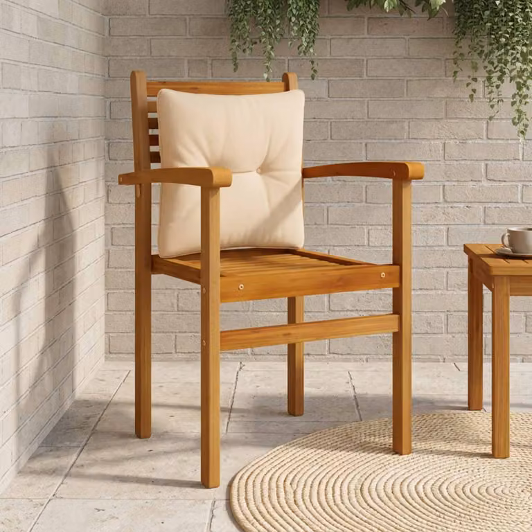 Cuscino per schienale vidaXL PUTTEN in 100% poliestere, colore sabbia/beige