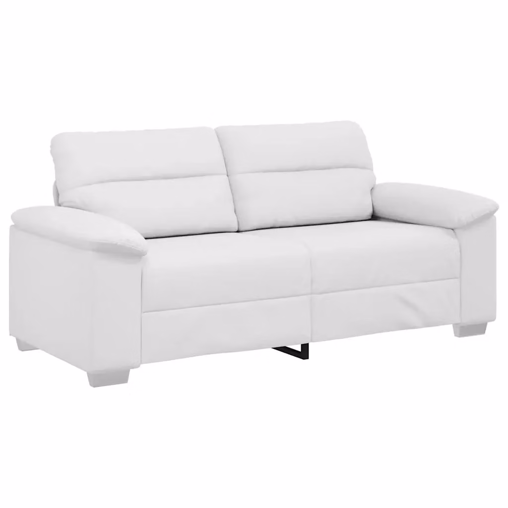 Divano a 2 posti moderno vidaXL in similpelle bianca L: 180 cm, P: 81 cm, H: 84 cm – 2