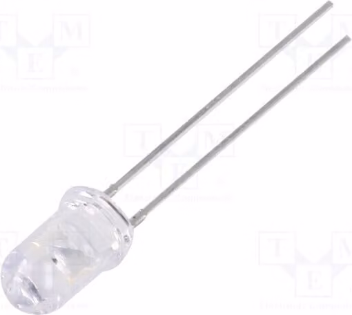 2 LED, angolo di emissione 60°, corrente 30mA, flusso luminoso 1,5÷2 lm, intensità luminosa 1560÷2180 mcd, colore blu, dimensioni 5mm, tensione 2,7÷3,4V, modello OSB44P5161A, diodi LED a montaggio superficiale (SMD)