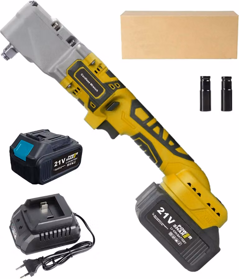 Avvitatore a impatto, motore brushless, coppia elevata, 1 batteria gialla, UE