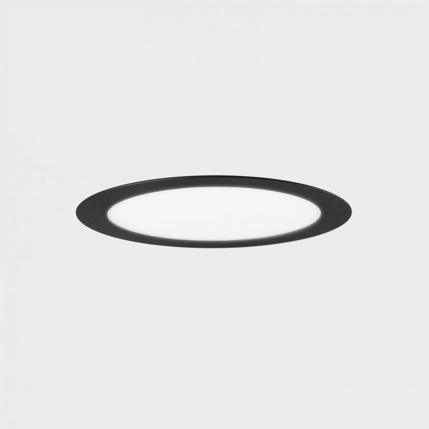 KOHL LIGHTING KOHL-Lighting DISC apparecchio da incasso con cornice 300 mm nero 24 W CRI 80 3000K PUSH